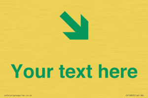 Custom Safe Condition inverse: Green Down right arrow